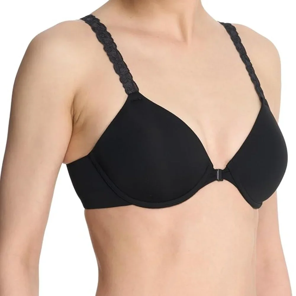 Natori Pure Luxe Convertible Front-Close Underwire Bra 738080 32DD NWT